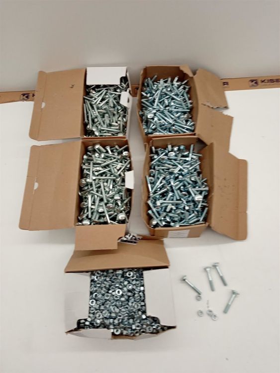 M8 Schlossschrauben Set 20 Stück - Edelstahl Schrauben Mit Muttern & Unterlegscheiben 55mm