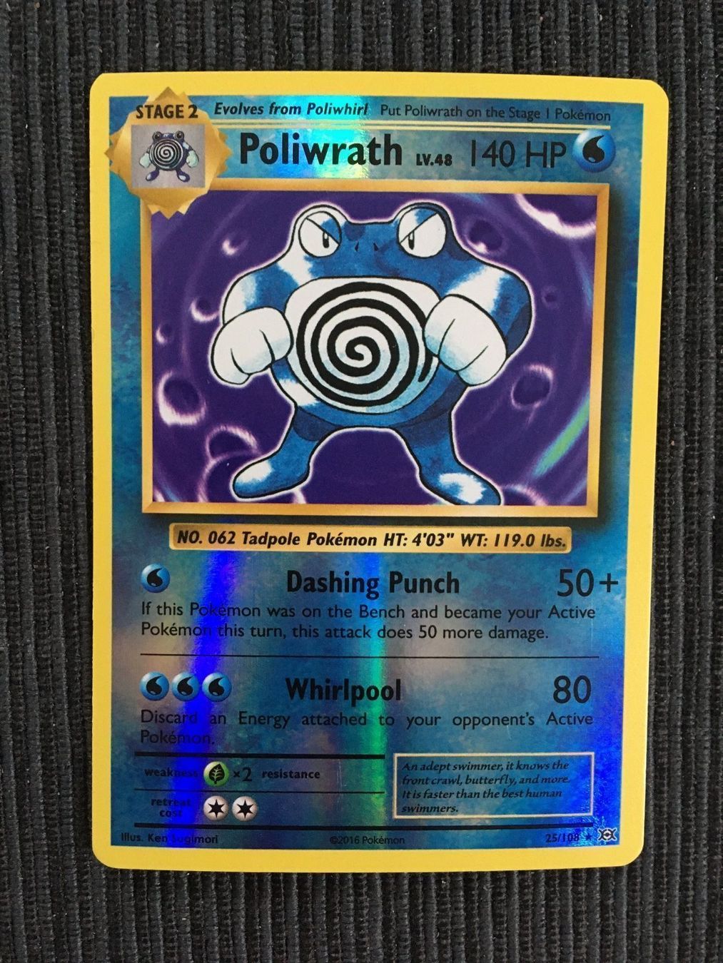 Pokémon Carte collezionabili: Pokemon Poliwrath Reserve XY Evolutions – Nuovo (secondo la descrizione) da Wabern venduto da Collectfun