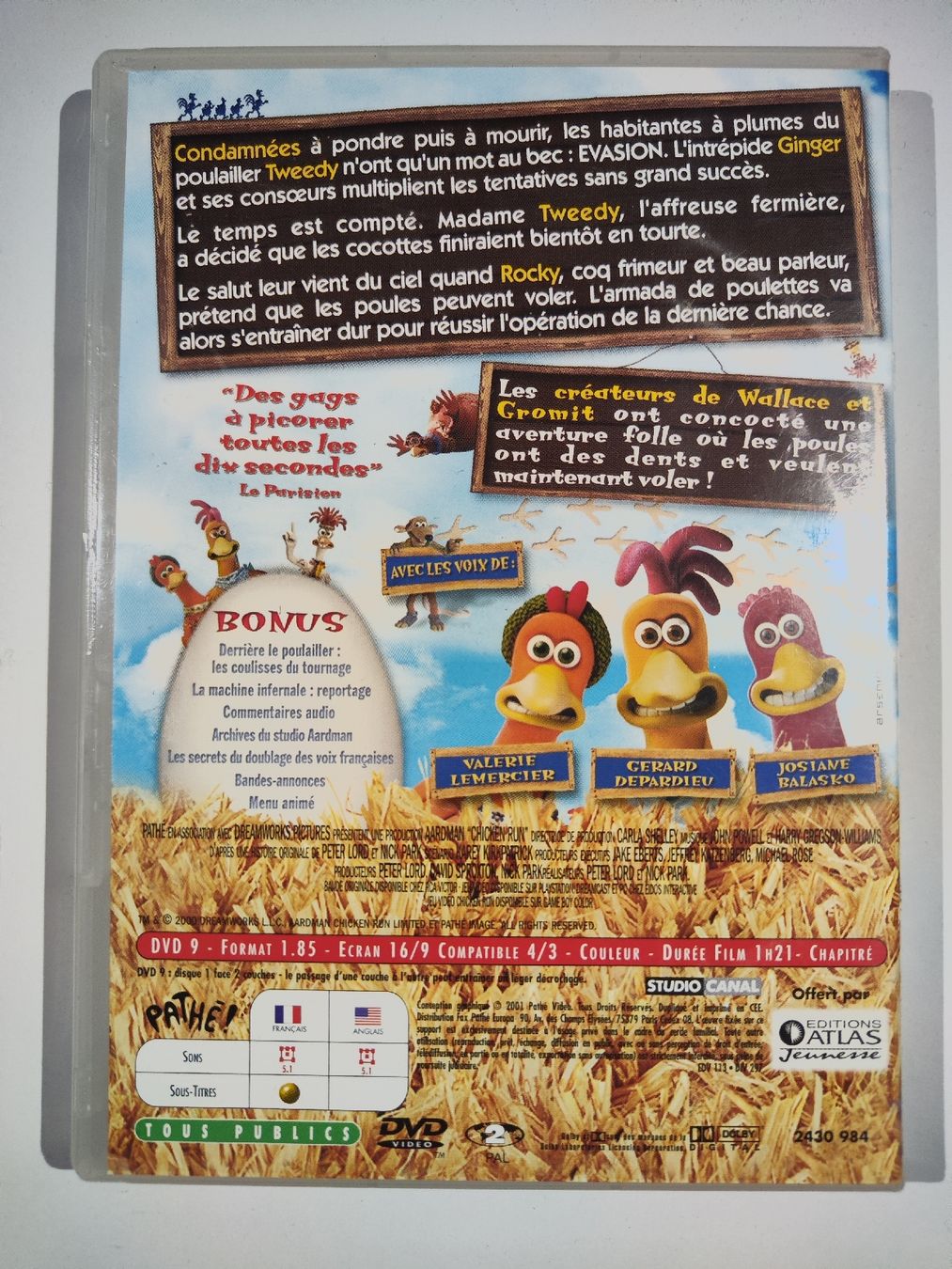 Tous les DVDs: DVD - Chicken Run – D'occasion à Commugny par Teksen 1