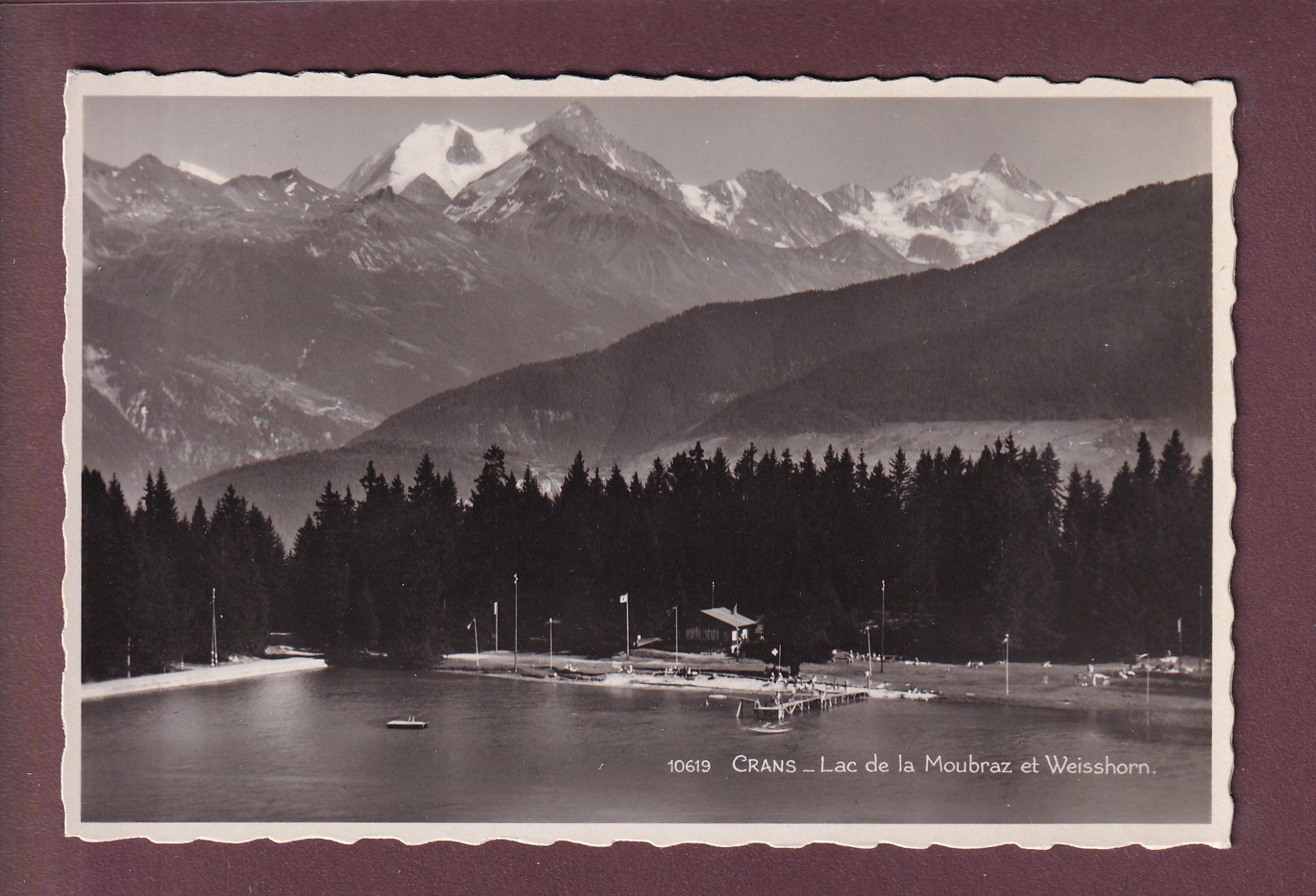 Cartoline postali: CRANS - Lac de la Moubraz - Weisshorn – Usato da Pully venduto da nicecards