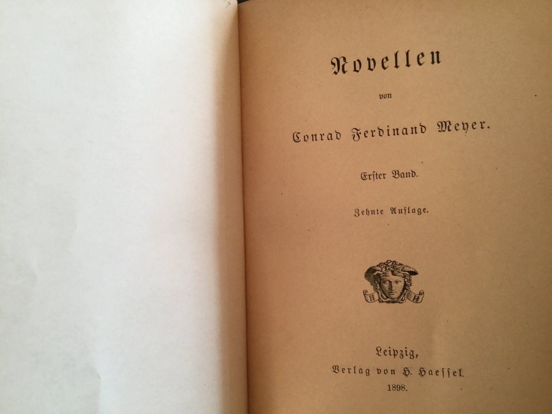 Libri: C.F. Meyer: Novellen, 1898 – Usato da Luzern venduto da Einh0rn 2