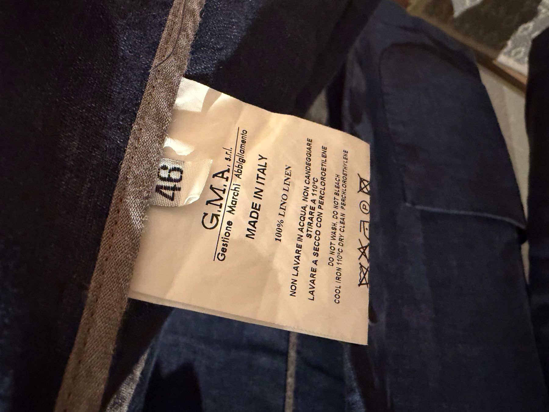 Giacche: Blue Linen Blazer Made In Italy – Usato da Zürich venduto da Filo_B 4