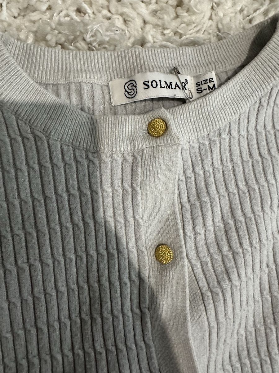 Maglioni & Felpe: Light Blue Solmar Button-Up Cardigan for Spring/Summer S-M – Usato da Genève venduto da alyonavinogradova 1