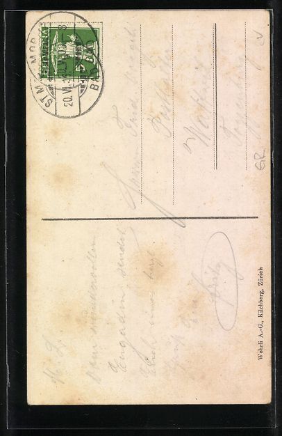 Cartoline postali: AK Chasellas, Campfer, Piz la Margna – Usato da Berlin venduto da bartko-reher 1