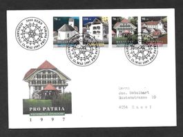 FDC Pro Patria Serie 1997; B255-B258 ET 13.5.1997