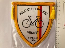 Vintage Fanion/Wimpel    VELO  CLUB  POLICE  GENÈVE  1984
