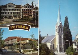 ERLENBACH am Zürichsee - Dorfkern - Sporthalle - Kirche