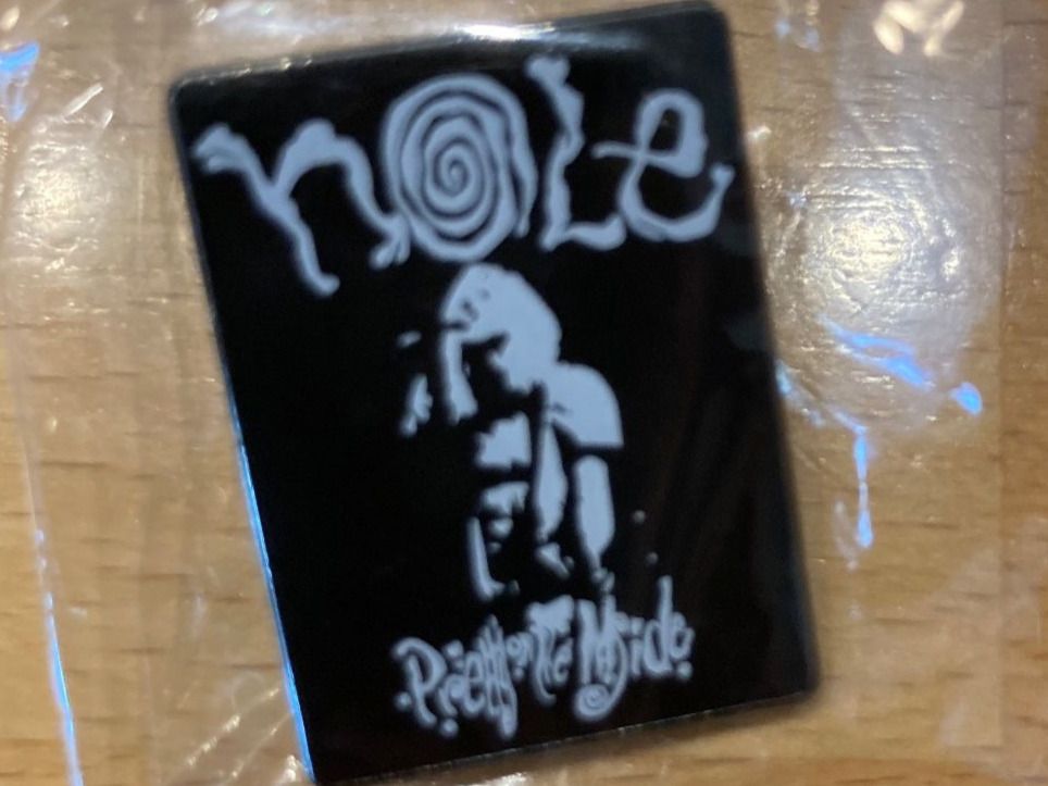 E-Gitarre Anstecker Pin - 4,5cm Metall Pin Rot Mit Butterfly-Verschluss