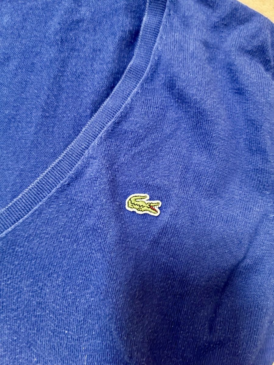 Lacoste Maglioni & Felpe: Lacoste Pullover blau V-Ausschnitt Grösse 36 – Usato da Schaan venduto da RicX-10 1