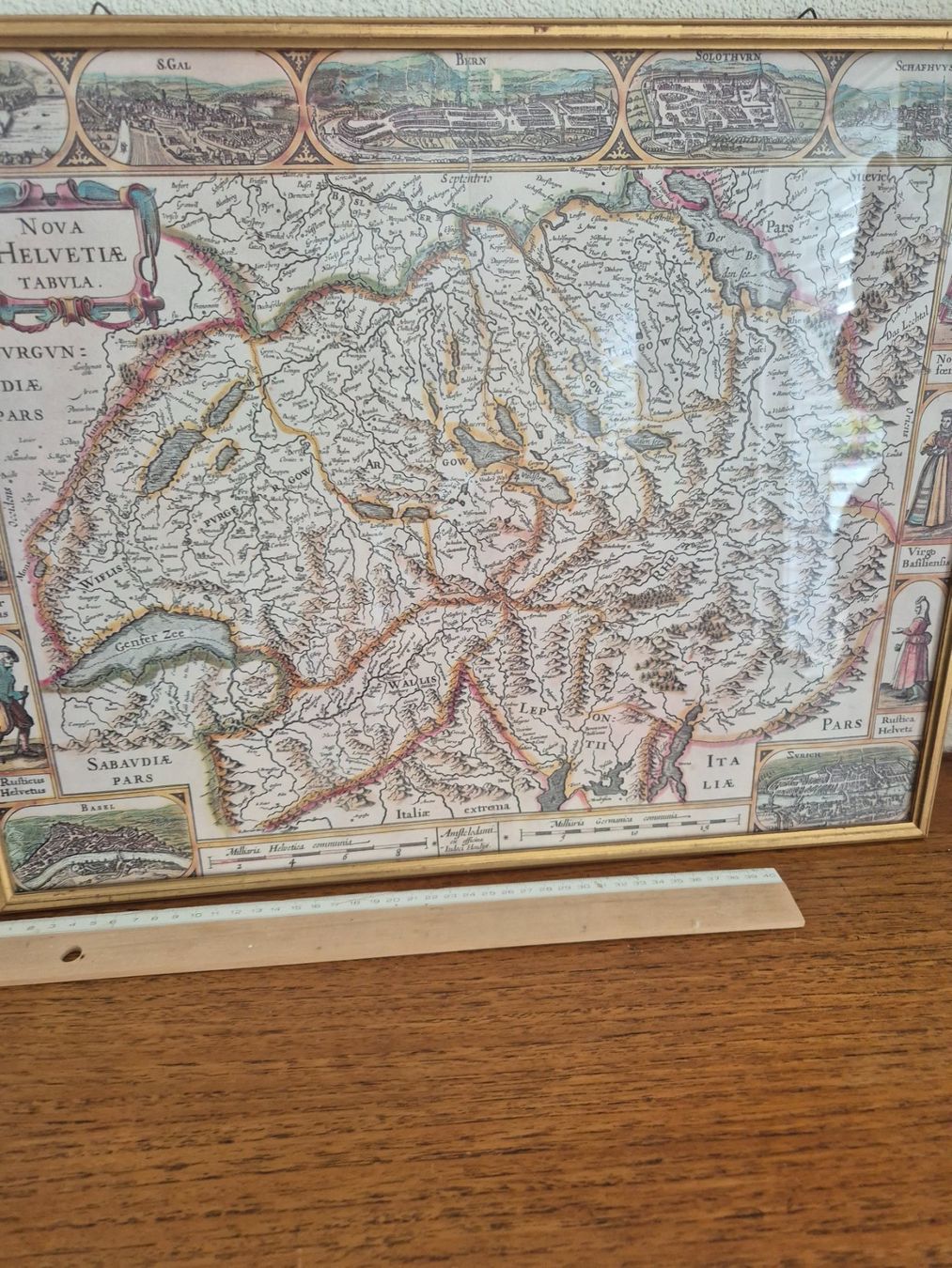 Foto & Immagini: Cadre Carte ancienne de la Suisse, Nova Helvbula – Usato da Fully venduto da tameab 3