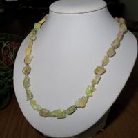 Natural Ethiopian OPAL-Nugget Beads Collier 6-15mm/ NP 170,-