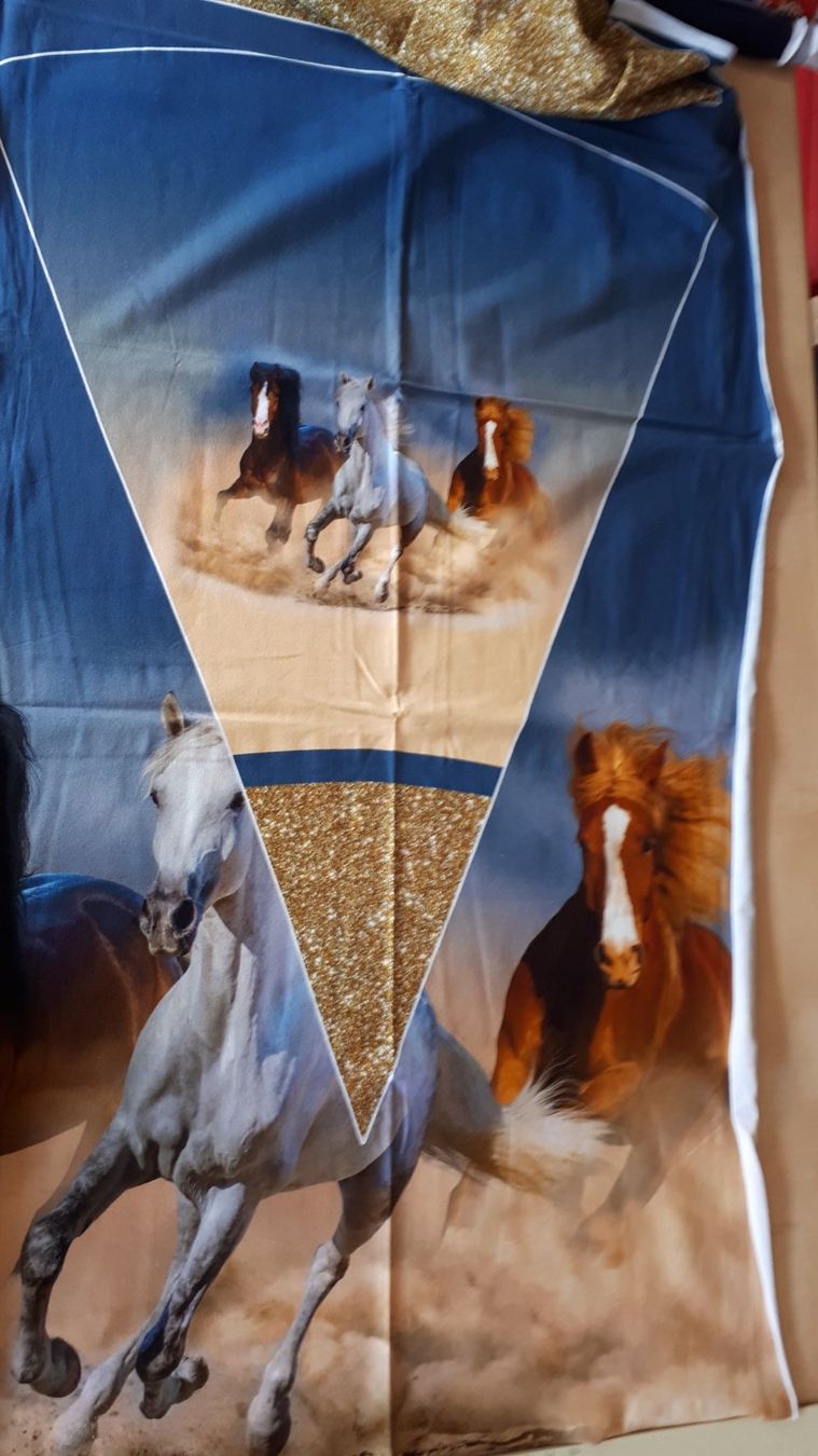 Tessuti: Jersey Panel Schultüte Pferd 65x150cm – Nuovo e nell'imballaggio originale da Steg im Tösstal venduto da J.Kreisl