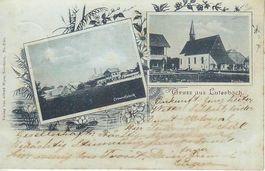 Luterbach SO 2 Bildkarte Cementfabrik und Kirche ,  1900
