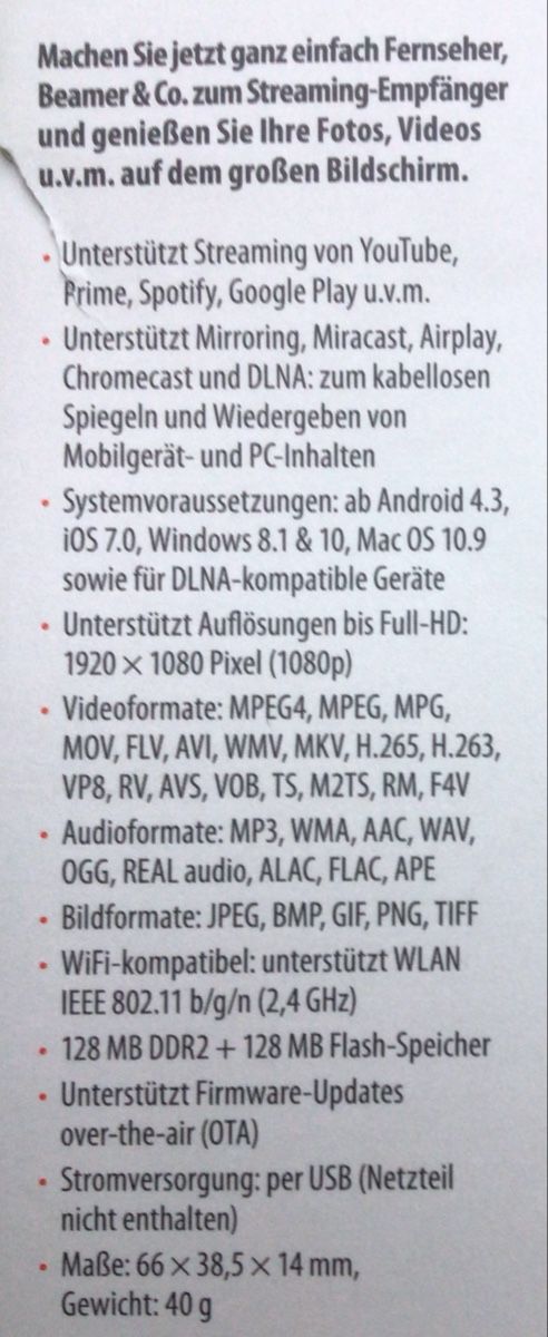 Adaptateurs: WLAN-HDMI-STICK – Neuf (Voir description) à Wynigen par Andres11 1