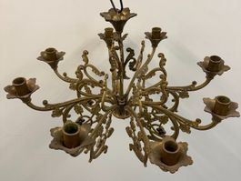 Antiker 8-armiger Messing Kronleuchter Vintage Ø50 cm