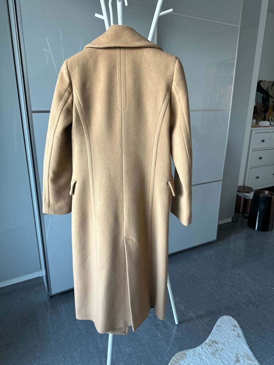 Claudie Pierlot Mäntel: Claudie Pierlot double-breasted wool-blend coat in camel – Neu (gemäss Beschreibung) aus Wädenswil von runwayhysteria 1