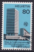 Dienstmarke UIT SBK-Nr. 10 (Ergänzungswert 1973) ET-Stempel