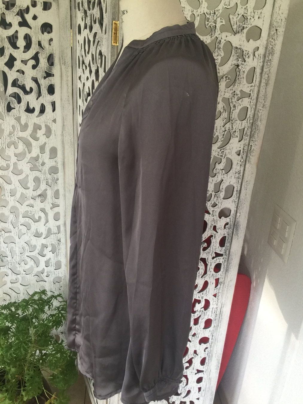 Zara Blusen: Zara Bluse Gr. XS Silbergrau – Gebraucht aus Kirchdorf AG von coco123 4