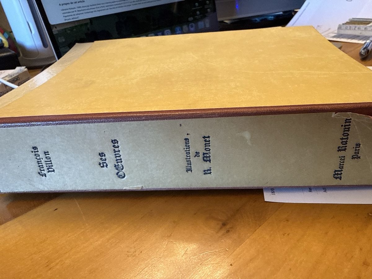 Bücher: François VILLON , ses œuvres  Illustrations de MONET – Gebraucht aus Schmitten FR von Hohezelg 2