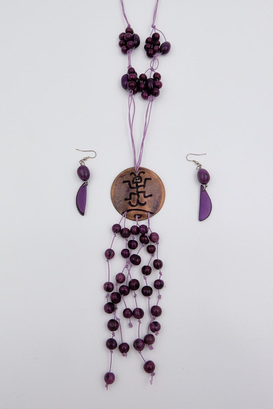 Catenine: Parure violette : collier et boucles – Nuovo (secondo la descrizione) da Courtepin venduto da Marisou2