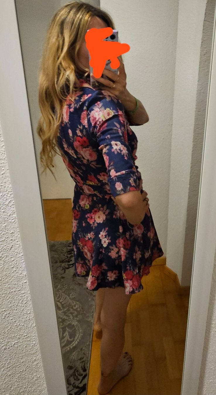 Vestiti: Baumwolle-Kleid mit Blumen – Usato da Kriessern venduto da Bugggyyy 1