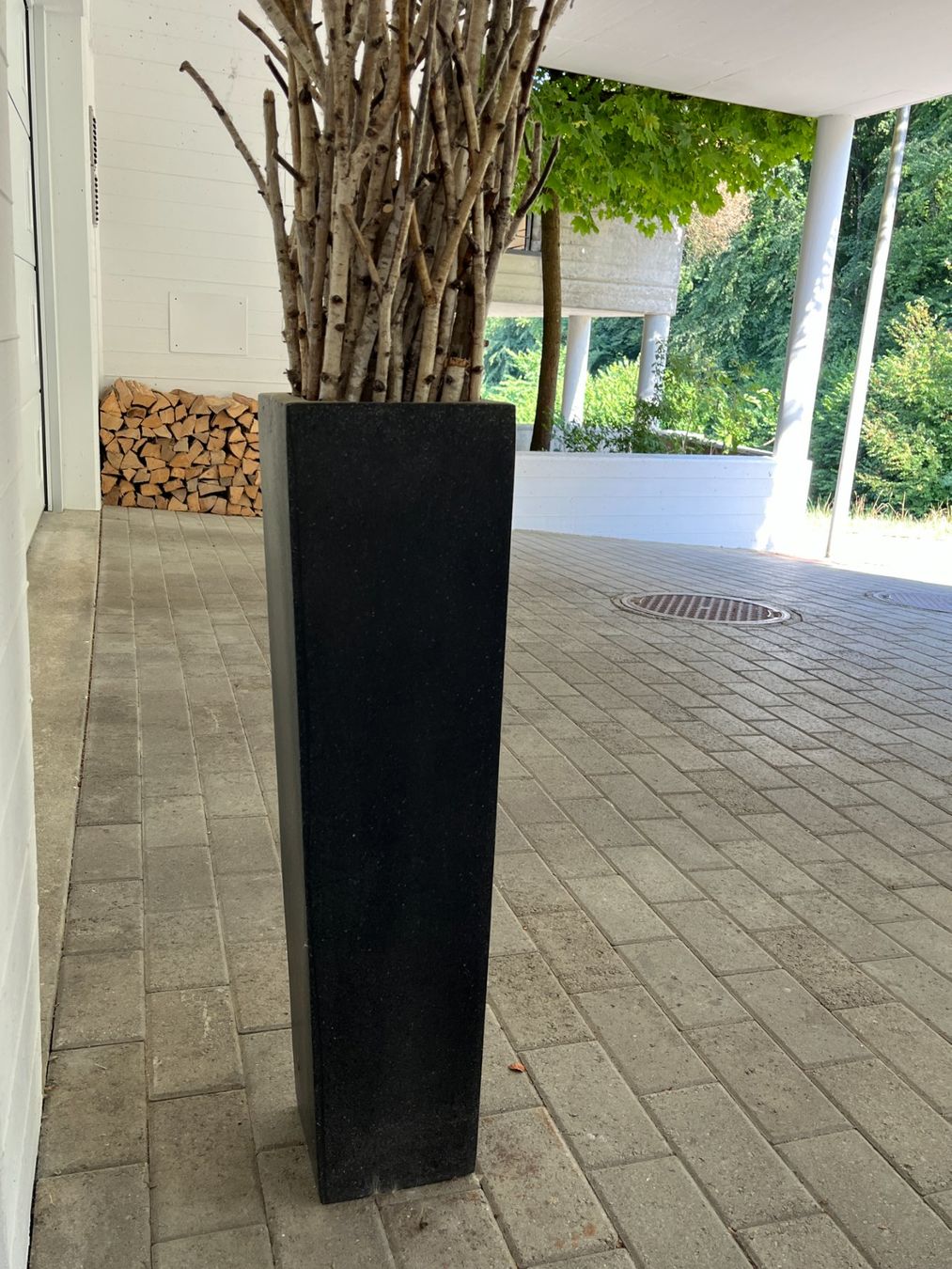 Vasi per fiori: Zwei Pflanzkübel anthrazit – Usato da Baden venduto da die_9vf9 4