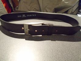 Gürtel Size 95, Tom Ramsey, braun/silbrige Schnalle