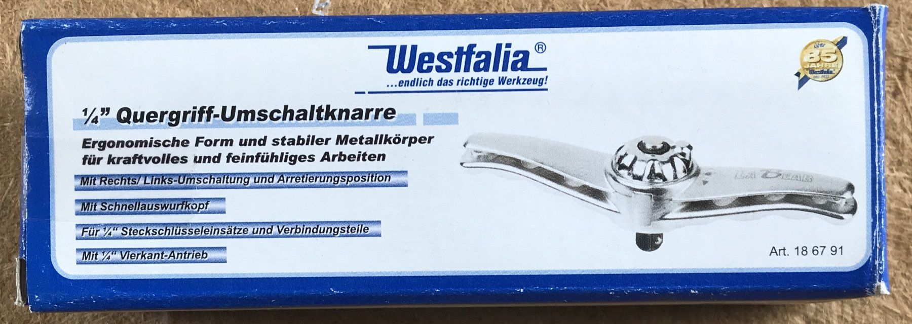 Westfalia Tutti gli attrezzi: WESTFALIA QUERGRIFF-UMSCHALTKNARRE – Nuovo e nell'imballaggio originale da Ostermundigen venduto da Heavenmaus75