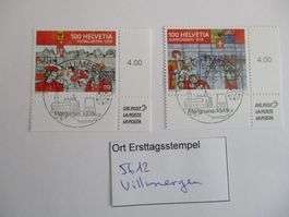 Voll Ort Ersttagsstempel aus 5612 Villmergen