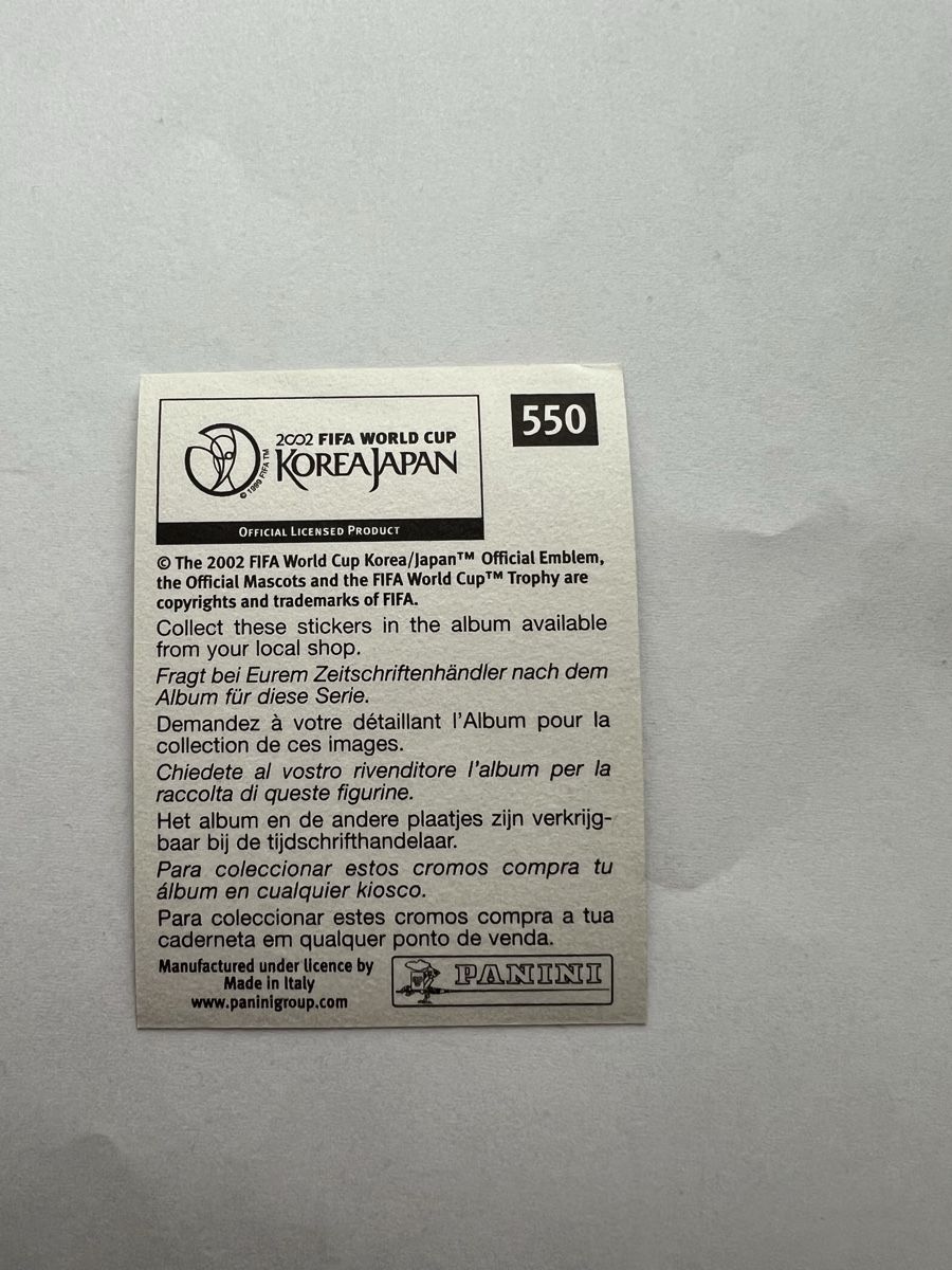 Panini Carte collezionabili: Panini WM02 Bild – Usato da Willisau venduto da Neiro77 1