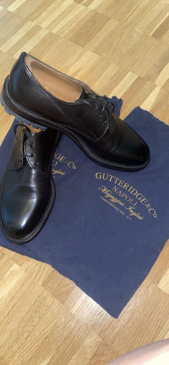 Scarpe da uomo: Gutteridge & Co. Napoli Herren Schuhe, Grösse 44, Schwarz – Nuovo e nell'imballaggio originale da Zürich venduto da Nika_ZH