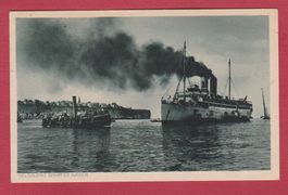 Helgoland  Schiffe -  alte Ansichtskarte Dampfer Kaiser 1922