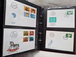 Timbres Suisse 1er jour et enveloppes Franco