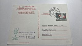1959 Ballon-Post Gedenken Gordon Bennett