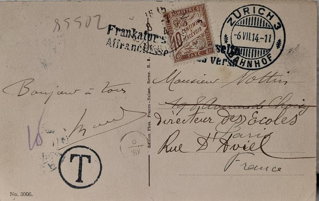 Cartoline postali: BASEL - Rathaus mit Marktplatz - Tram - 1914 – Usato da Delémont venduto da Domdom1 1