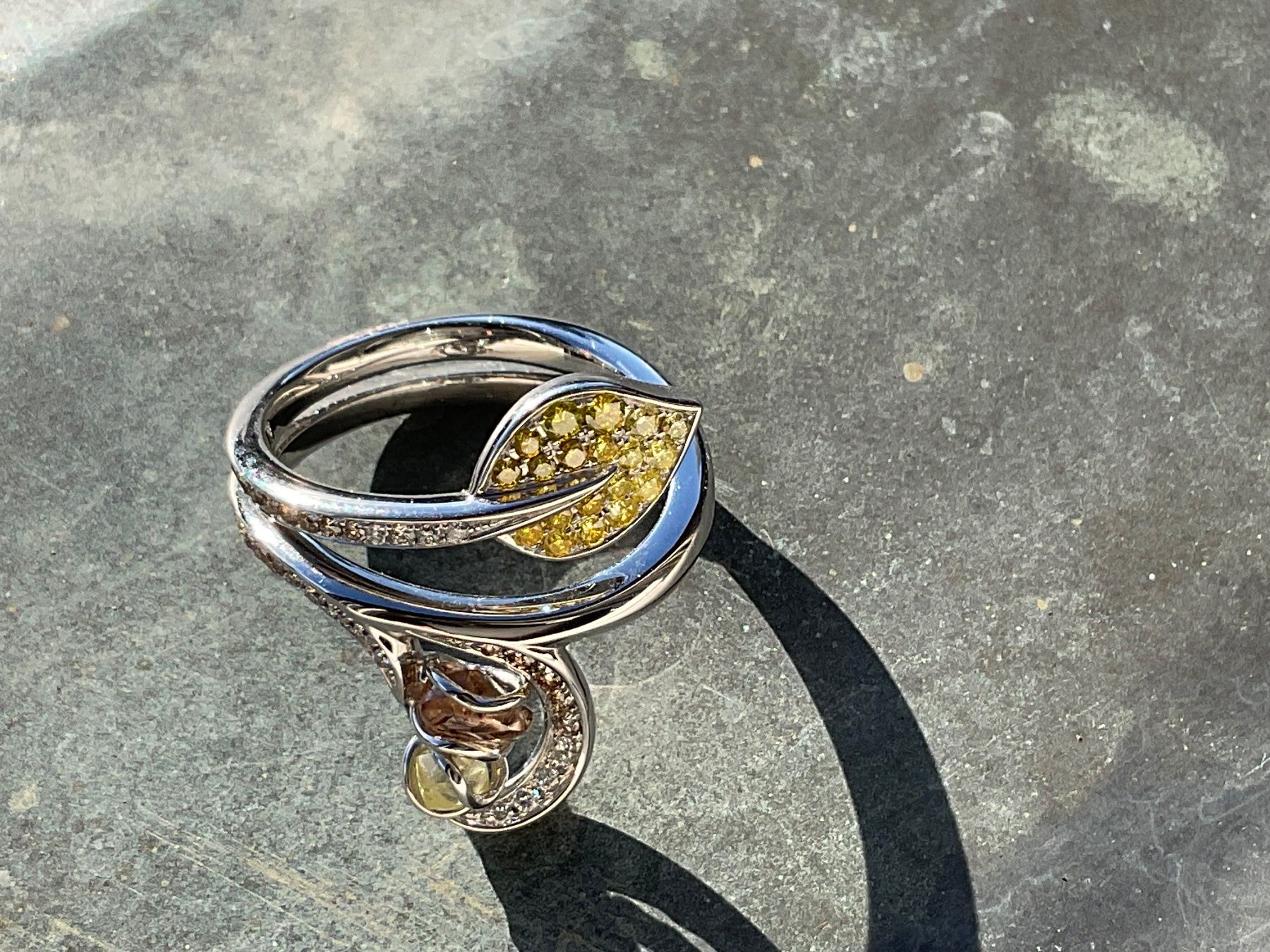 Anelli: Bellissimo anello con diamanti – Nuovo e nell'imballaggio originale da Bern venduto da zero02 6