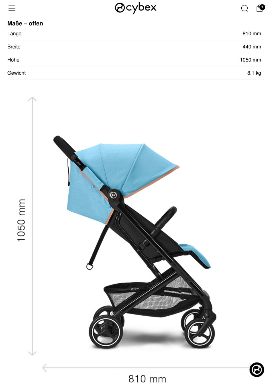 Cybex Kinderwagen: NEU! Cybex Beezy Buggy in Hibiscus Red – Neu und originalverpackt aus Schönenwerd von d.chiara 9