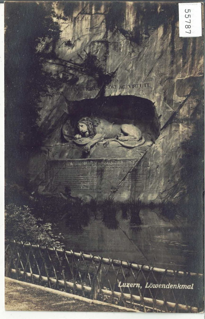 Cartoline postali: Luzern - Löwendenkmal – Usato da Ettingen venduto da Kartenplanet