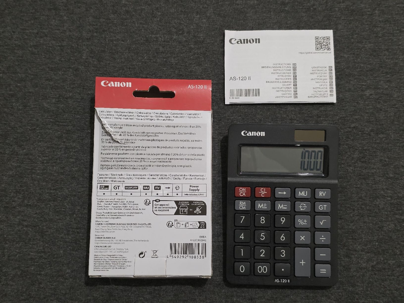 Canon Taschenrechner: Calculatrice Canon AS-120 II – Neu (gemäss Beschreibung) aus Genève von ant_5hwp 1