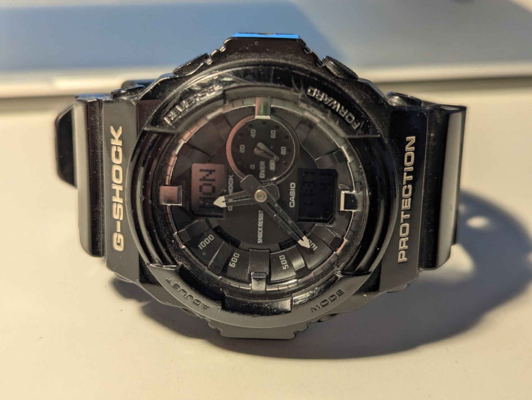 Casio Orologi: Casio G-Shock GA-150BW-1A 5255  "Garish Black" – Usato da Hünenberg See venduto da SpecialEditionGaming