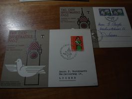 Tag der Briefmarke 1962, Baden, Karte und Brief