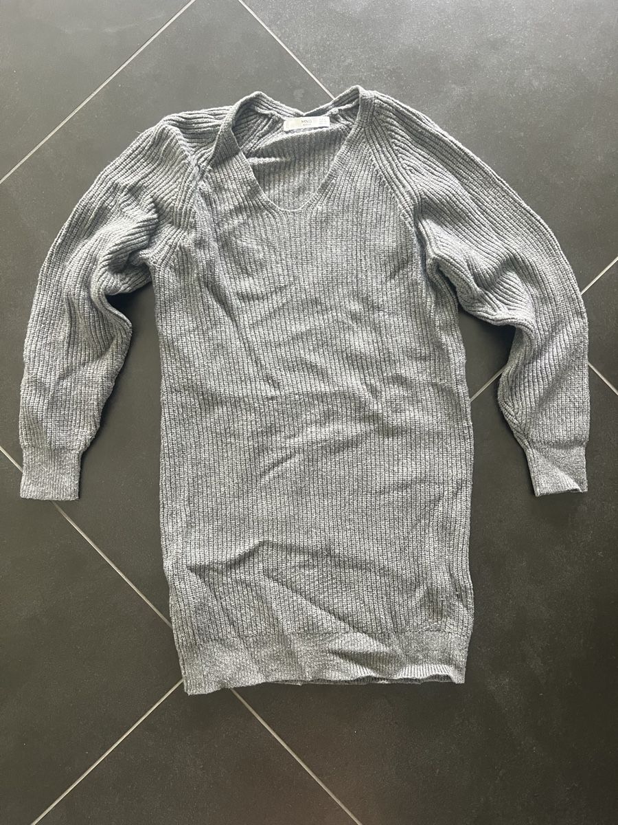 Mango Vestiti: Graues lockeres Strickkleid von Mango, Grösse S – Usato da Bilten venduto da and_6hjn 1