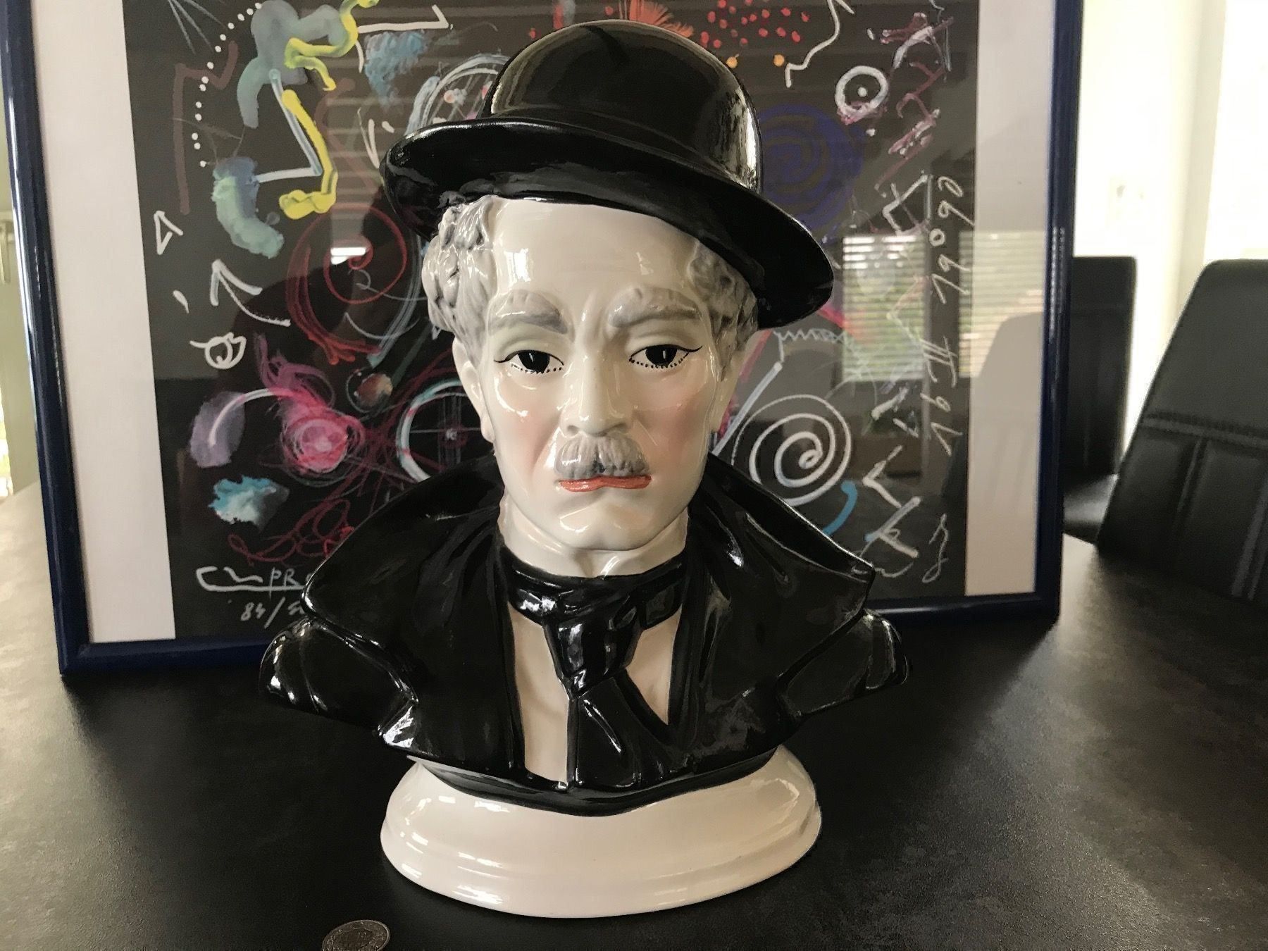 Figuren: Céramique ancienne Charlie Chaplin rare – Gebraucht aus Vallamand von Bricbracbroc82 1