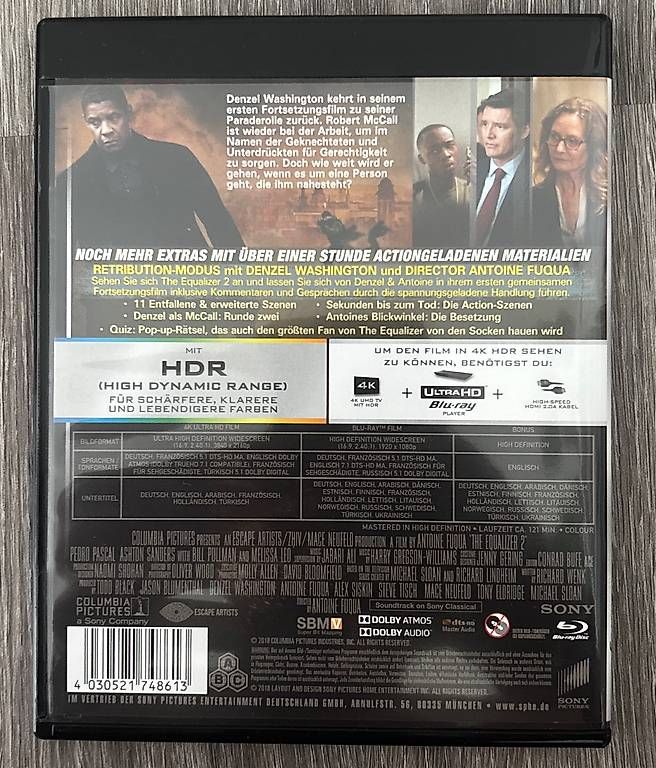 Alle DVDs: The Equalizer 4K UHD Bluray  – Gebraucht aus Winterthur von Geilotime 1