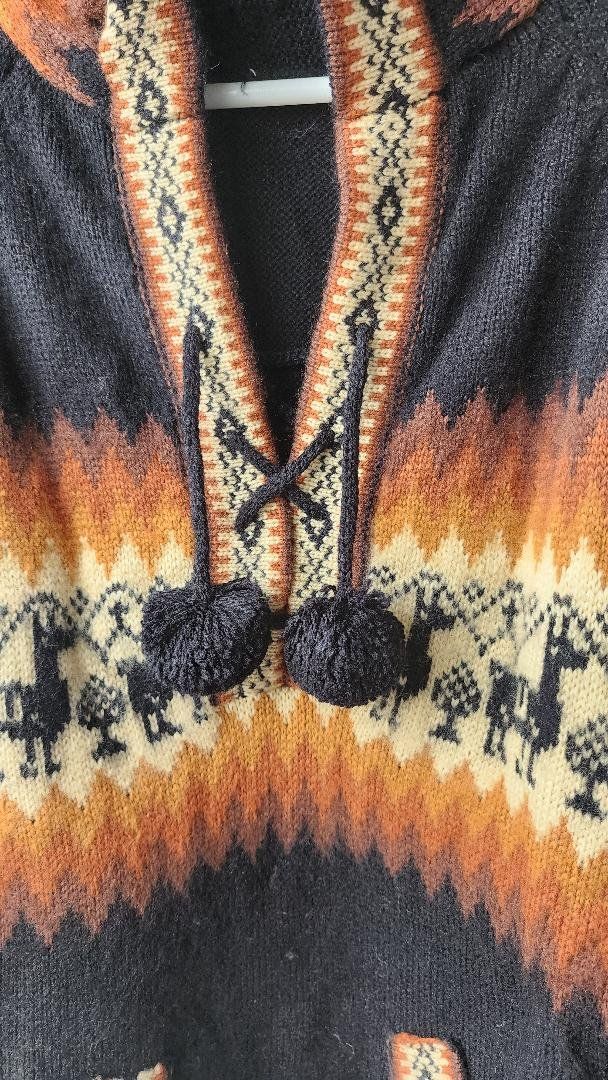 Maglioni & Felpe: wunderschöner Alpaka Pullover Gr.L, Farbe Schwarz, NEU!! – Nuovo (secondo la descrizione) da Lima- Peru venduto da Alpaka-Haus 2