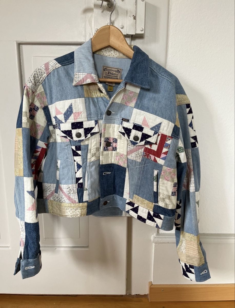 Ralph Lauren Jacken: Veste en jean Polo Ralph Lauren patchwork – Gebraucht aus Bern von marinouzien