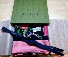 Gucci Foulard Seide Flora Snake Scarf OVP