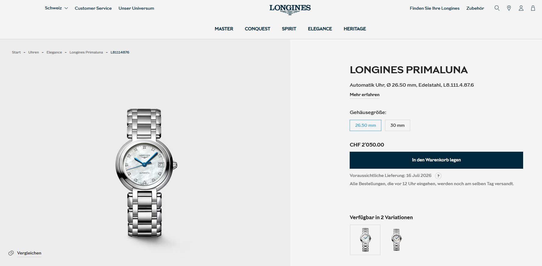 Longines Uhren: LONGINES PRIMALUNA – Gebraucht aus Emmenbrücke von Crabtree13 3