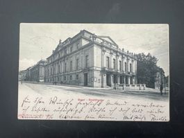 AK   1908 Basel Stadttheater Bahnstempel Konstanz     (G969)