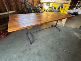 Kirschbaum Tisch zum Abklappen, 210 x 91 cm Beizentisch